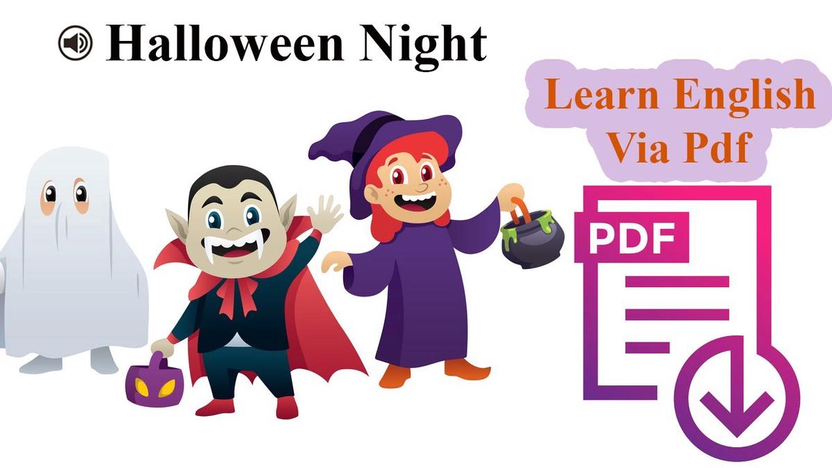 'Video thumbnail for Learn English Via Listening | Beginner Level | Lesson 15 | Halloween Night'