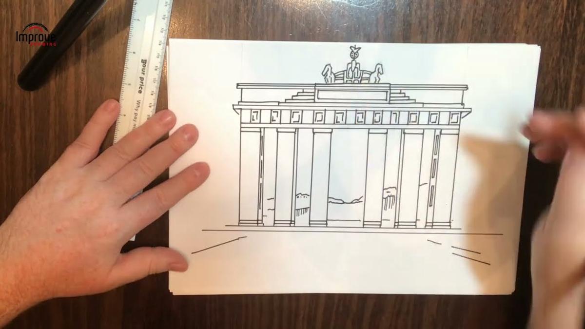 'Video thumbnail for How to Draw the Brandenburg Gate'