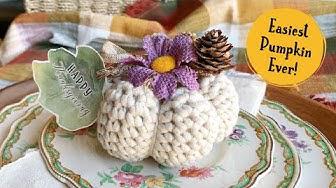 'Video thumbnail for WOW This crochet pumpkin could’t be easier! Watch how easy it is!'