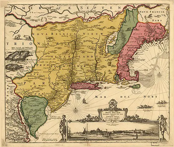 New York Colony Map