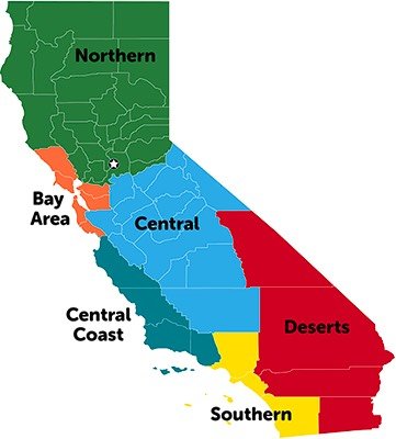 California facts - regions