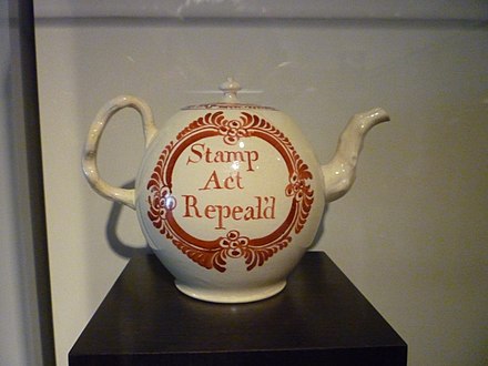 stamp act teapot
