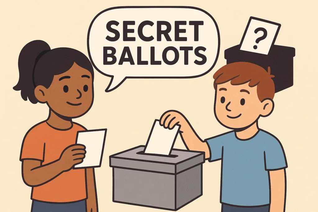 Secret Ballots Keep Choices Private
