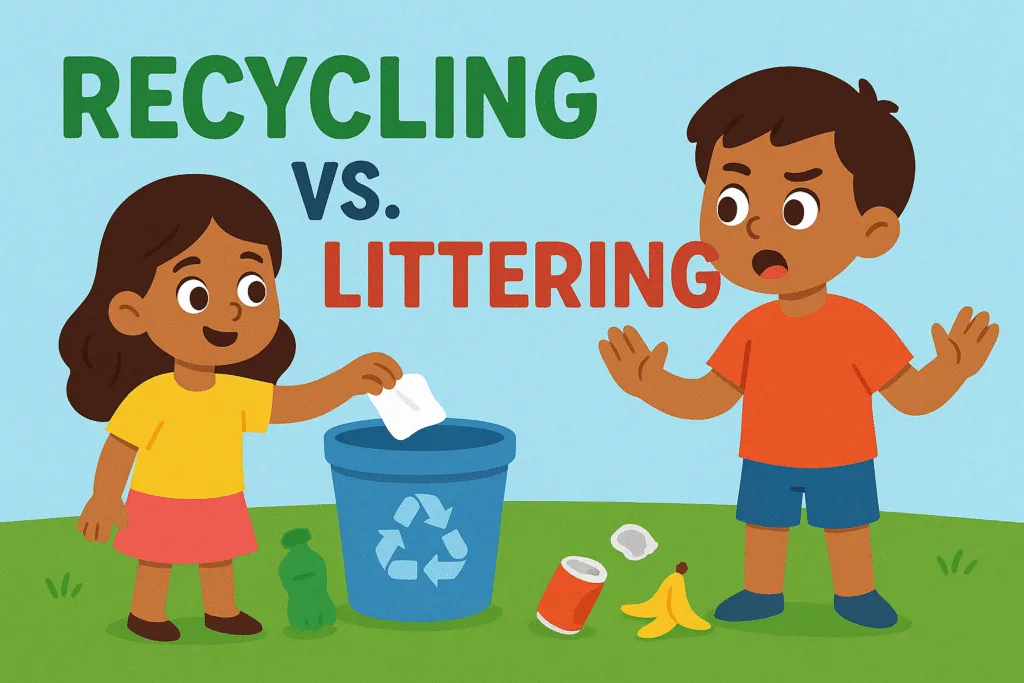 Recycling vs. Littering