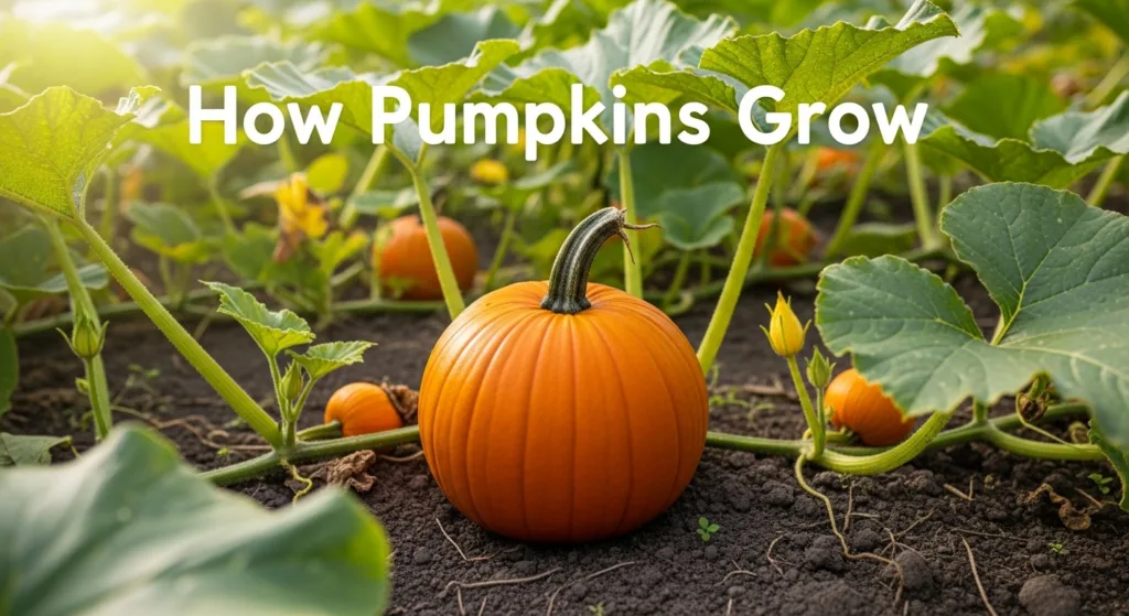How Pumpkins Grow and their growth cycle for kids