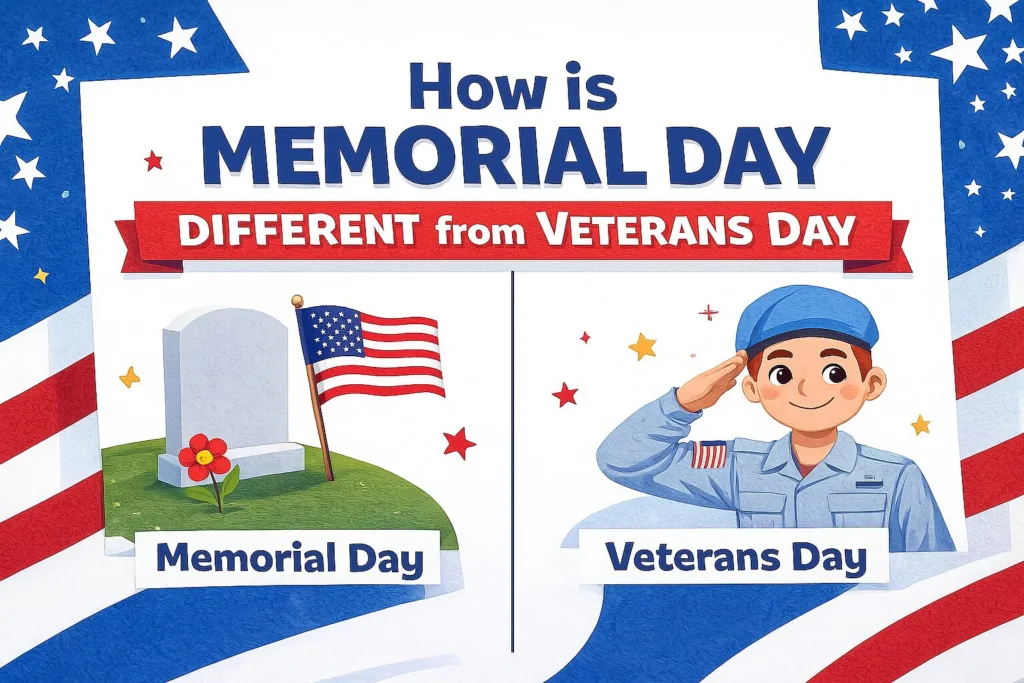 How is Memorial Day Different from Veterans Day?