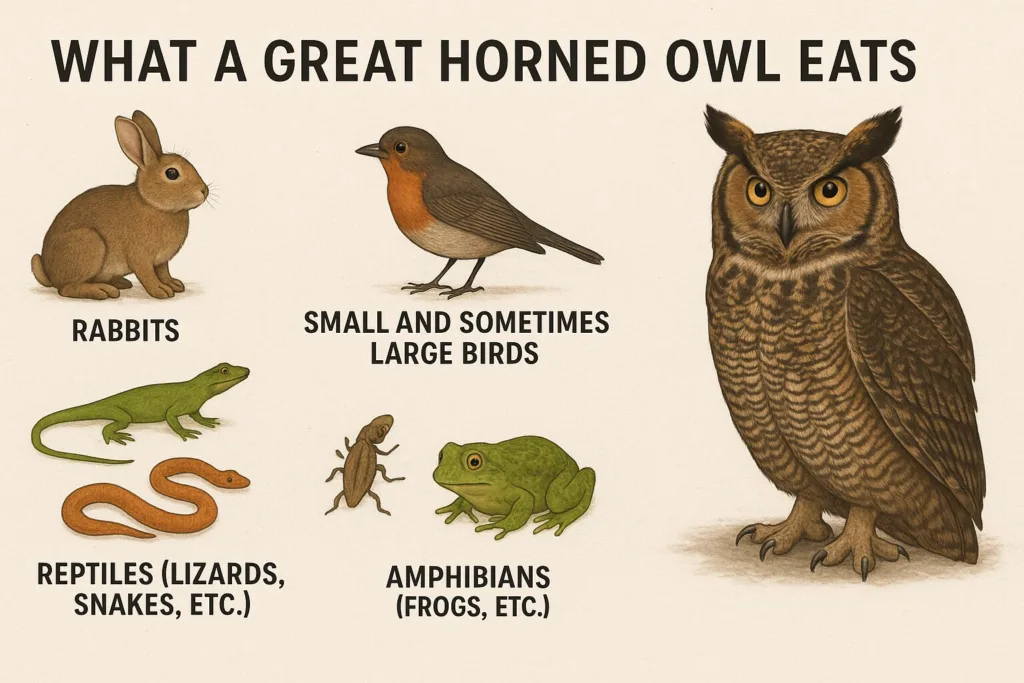 What Do Great Horned Owls Hunt and How Do They Catch Their Prey?