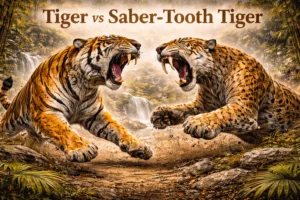 Tiger vs Saber-Tooth Tiger – Clash of the Ultimate Predators