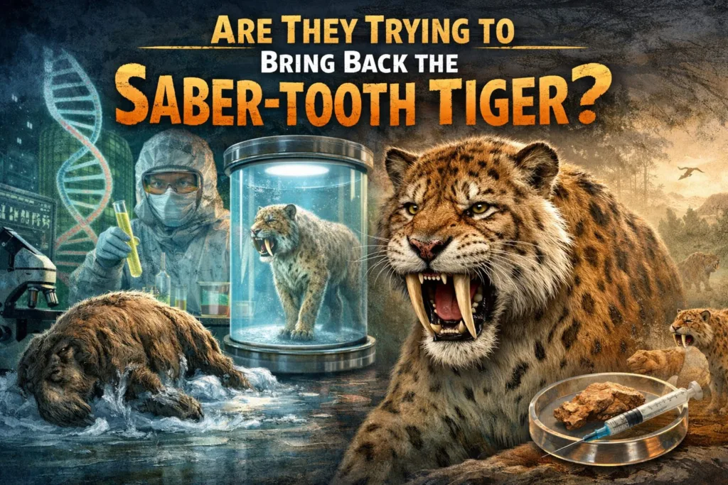 Are They Trying to Bring Back the Saber-Tooth Tiger? – The Truth About De-Extinction