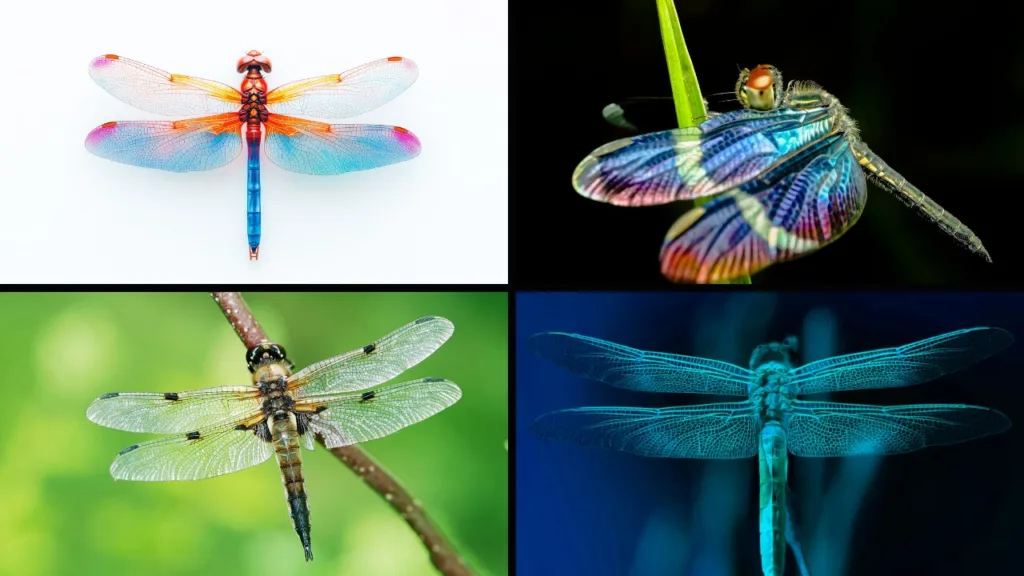 Dragonfly in Different Colours
