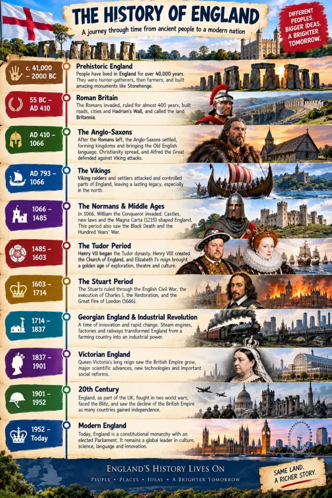 history of england timeline